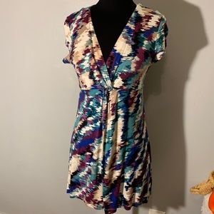 Cute watercolor dress casual lounge dress